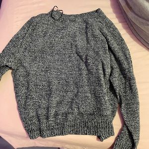 h&m grey and white sweater